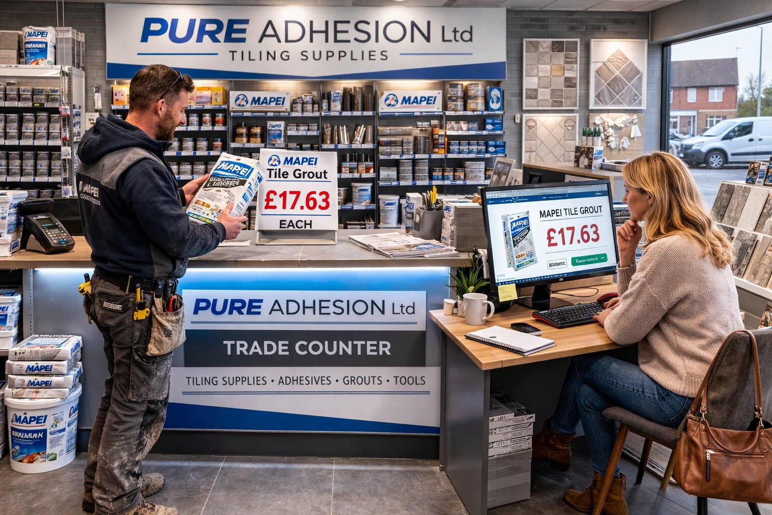 Pure Adhesion Trade Counter Vs Online Pricing